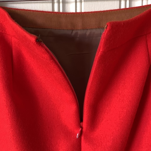 J.Crew No. 2 Pencil Skirt Wool - Orange Size 0 - Picture 3 of 8